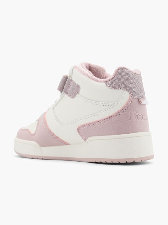bankje hoge top trainer wit deichmann