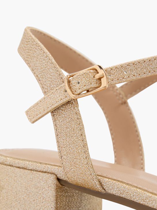 graceland hakken sandaal champagne deichmann