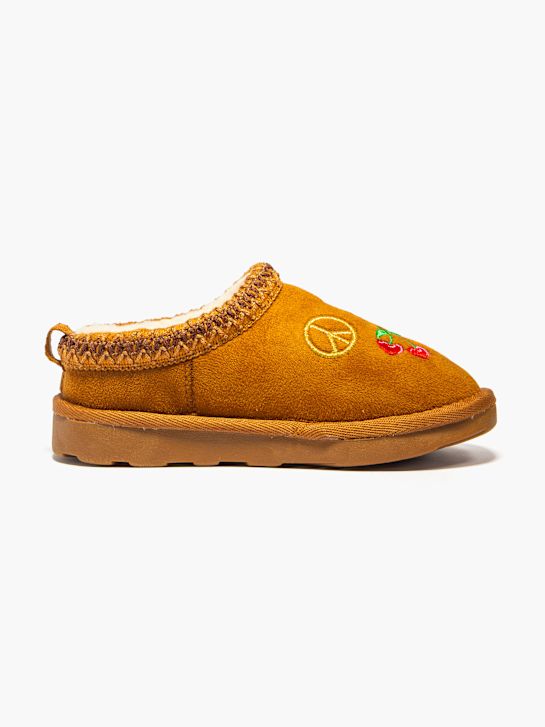 graceland gesloten slipper bruin deichmann