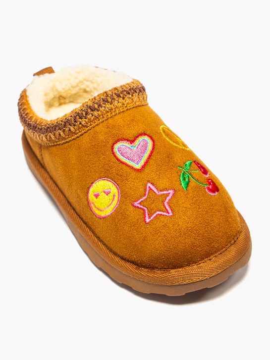 graceland gesloten slipper bruin deichmann