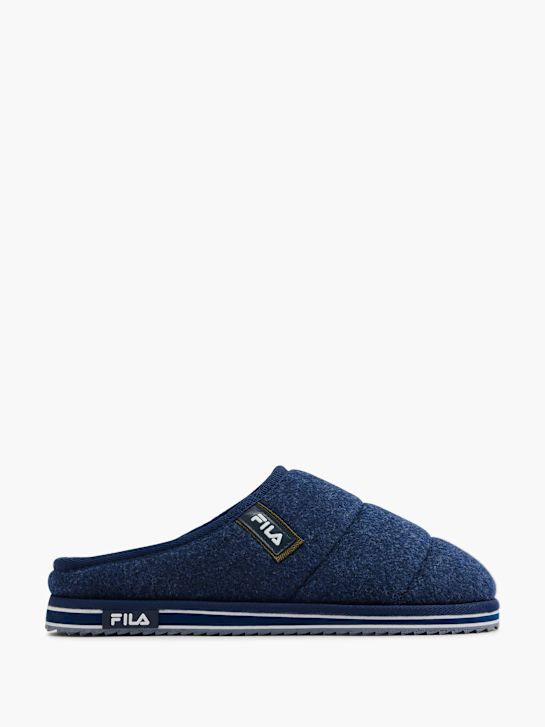fila huis slipper blauw deichmann
