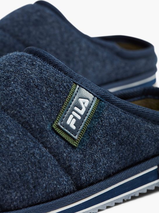fila huis slipper blauw deichmann