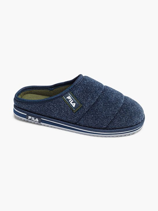 fila huis slipper blauw deichmann