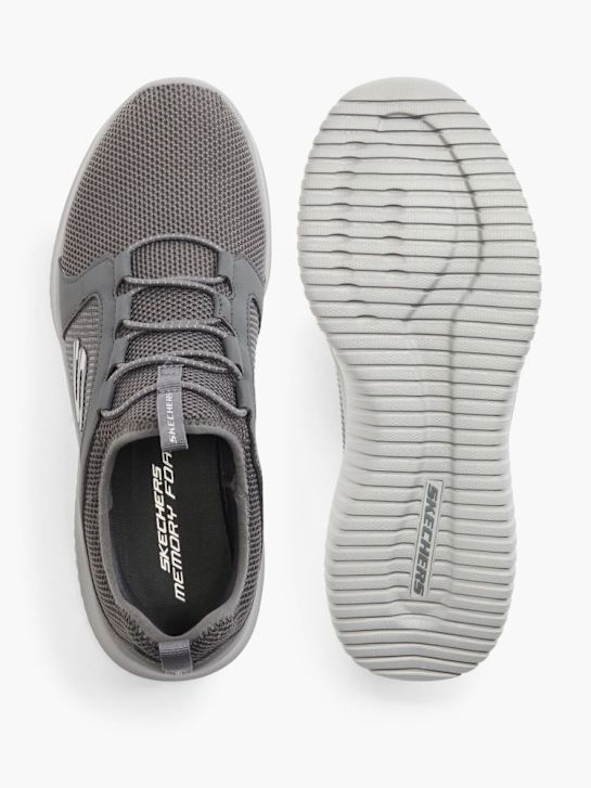 skechers elite flex slip-on trainer grijs deichmann