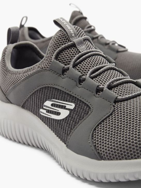 skechers elite flex slip-on trainer grijs deichmann