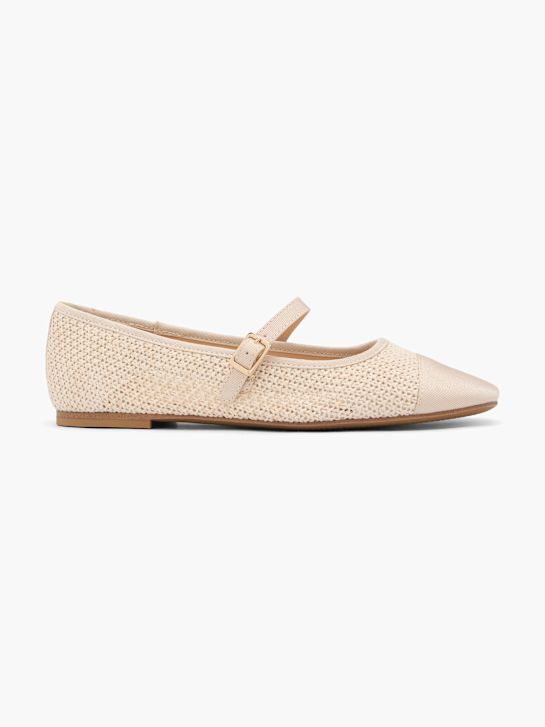 graceland mary jane ballet flatscreen beige deichmann