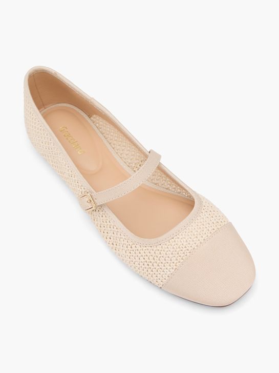 graceland mary jane ballet flatscreen beige deichmann