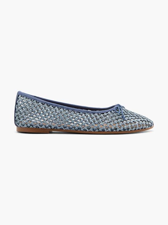graceland ballet plat blauw deichmann