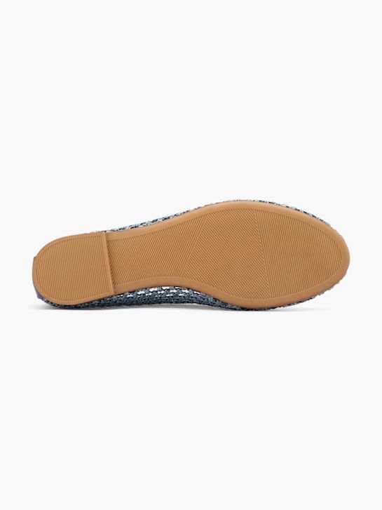 graceland ballet plat blauw deichmann