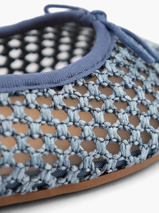 graceland ballet plat blauw deichmann