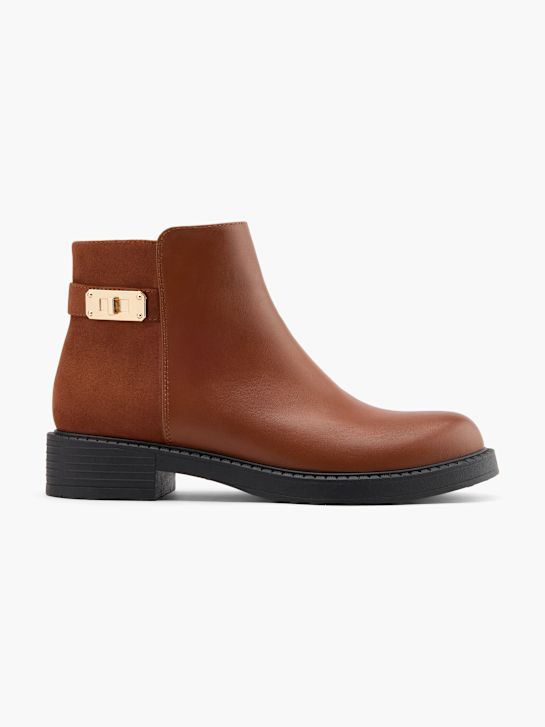graceland klassieke enkellaars cognac deichmann