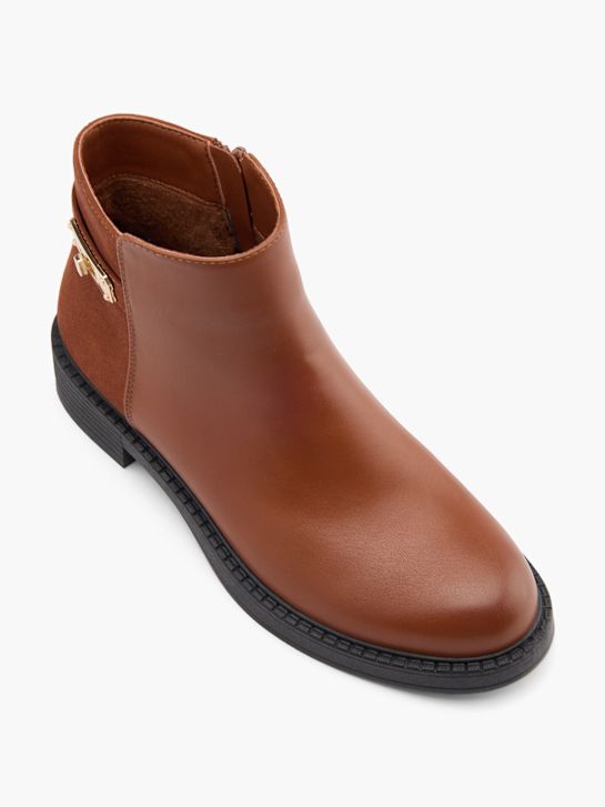graceland klassieke enkellaars cognac deichmann