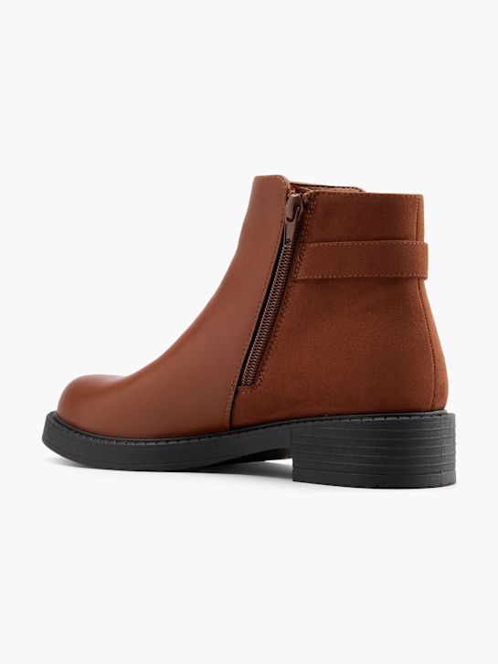 graceland klassieke enkellaars cognac deichmann