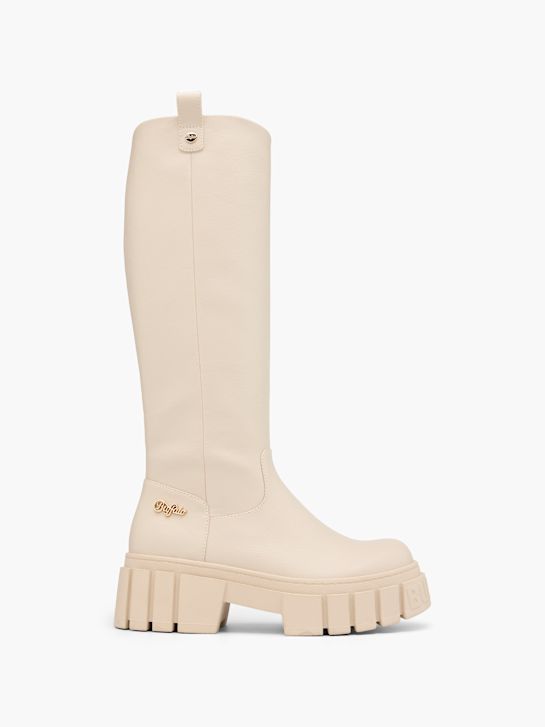buffalo knie hoge laarzen beige deichmann