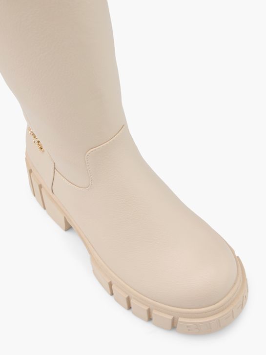 buffalo knie hoge laarzen beige deichmann