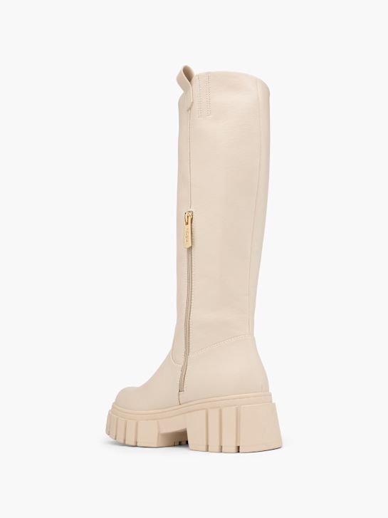 buffalo knie hoge laarzen beige deichmann