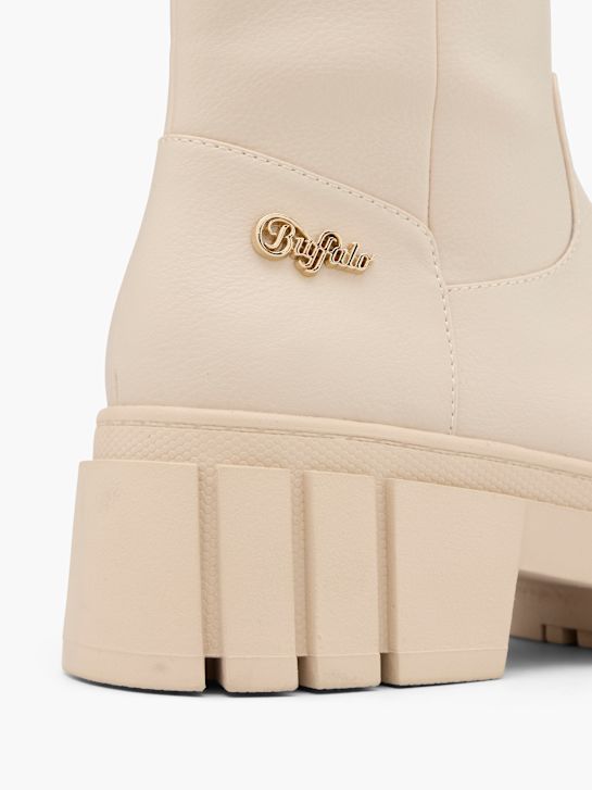 buffalo knie hoge laarzen beige deichmann