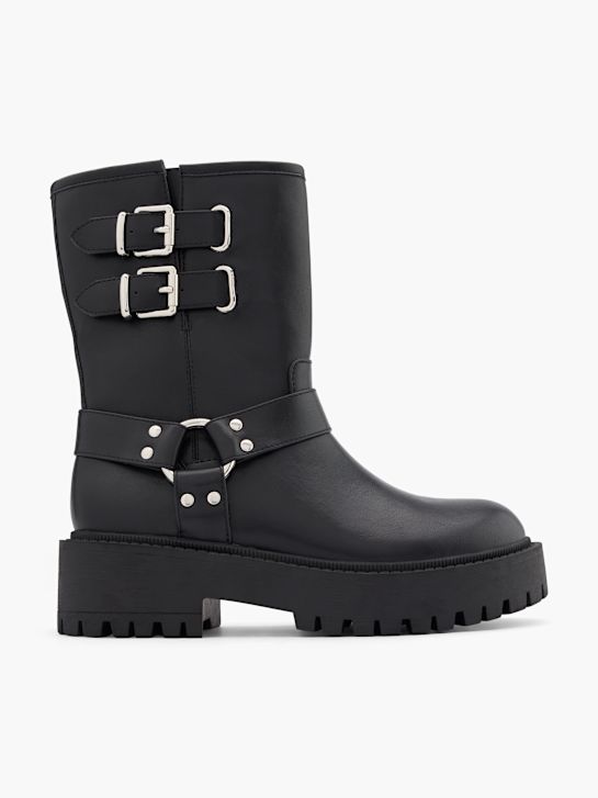 catwalk biker boot zwart deichmann