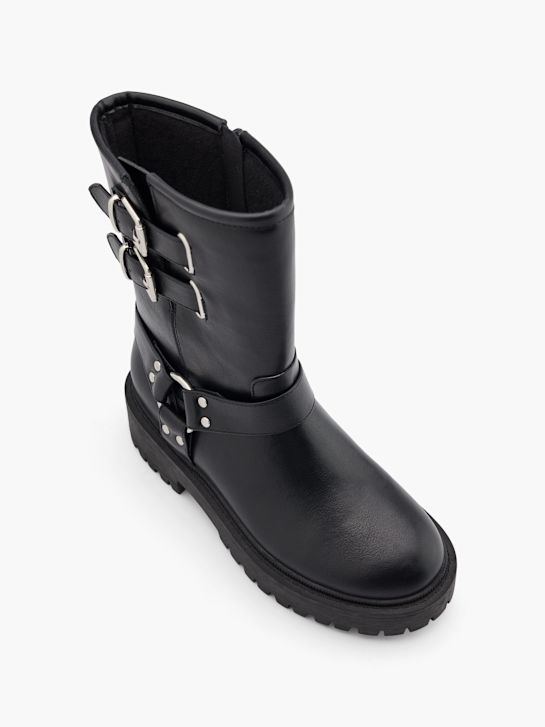 catwalk biker boot zwart deichmann