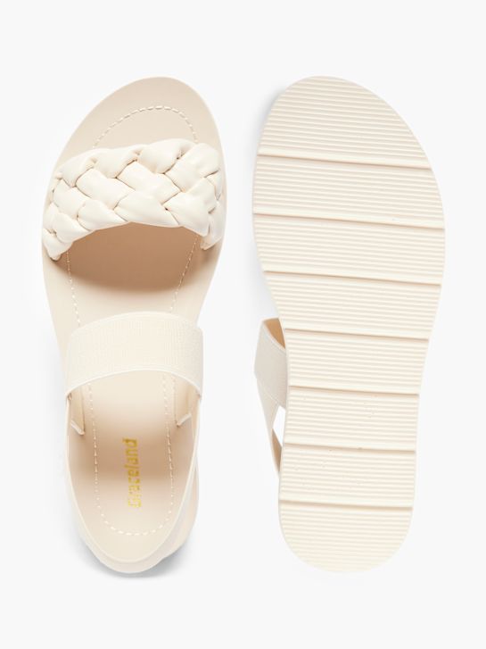 graceland sandaal crème deichmann