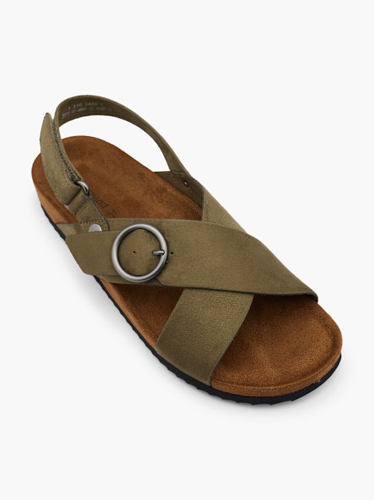 graceland sandaal khaki deichmann