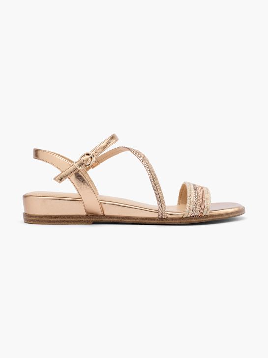 graceland sandaal rose gold deichmann