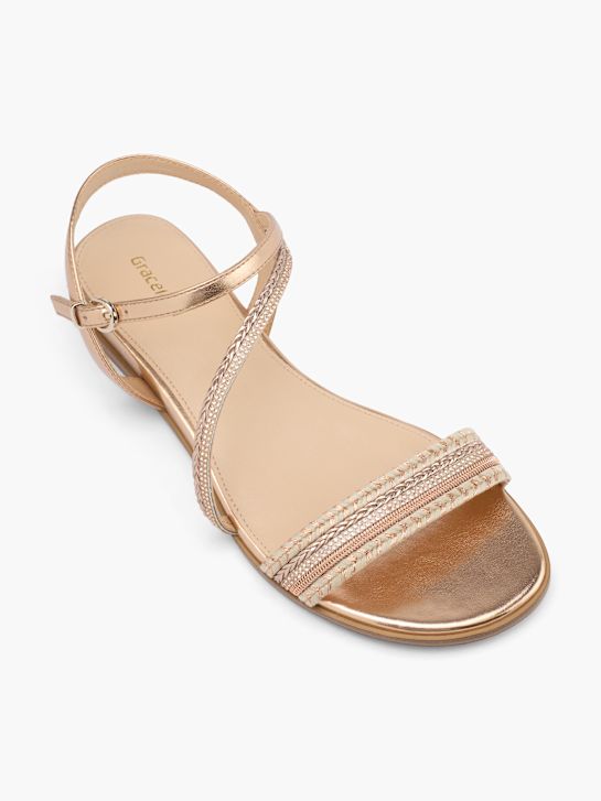 graceland sandaal rose gold deichmann