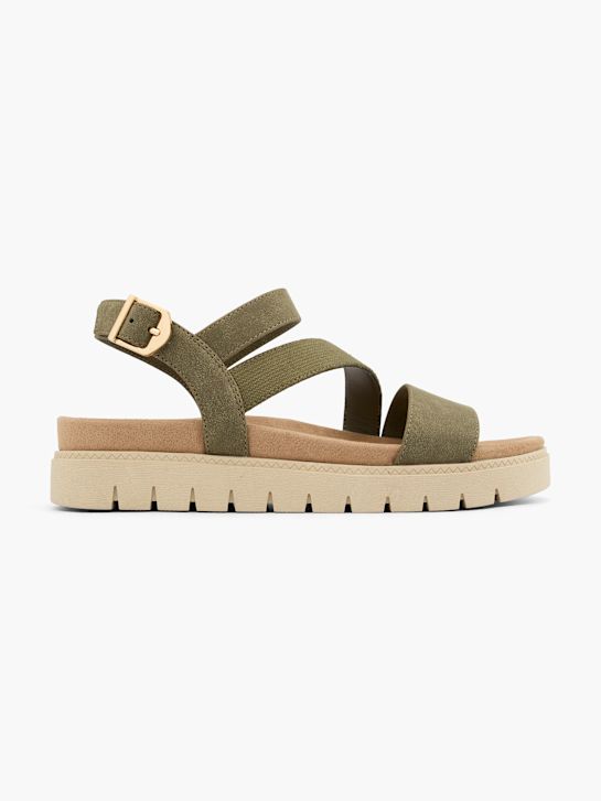 graceland sandaal khaki deichmann