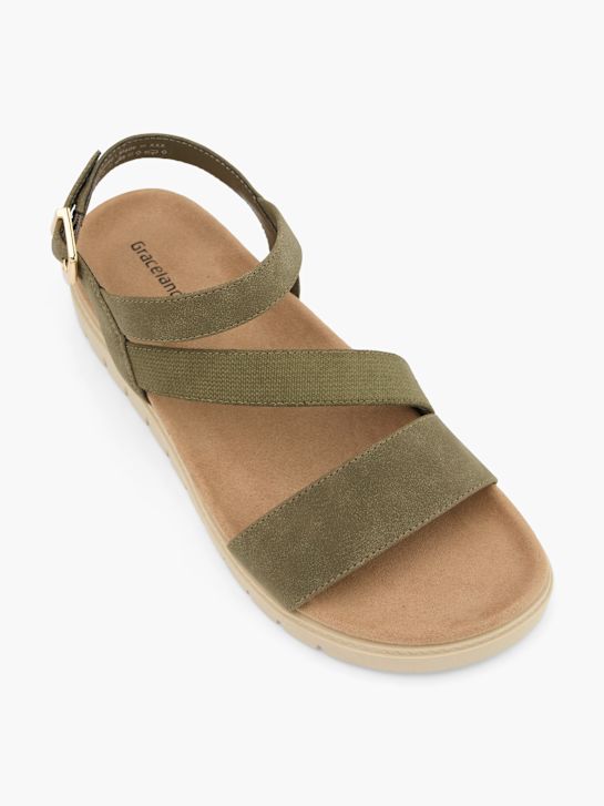 graceland sandaal khaki deichmann