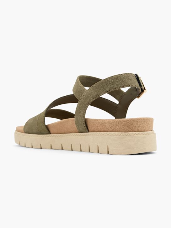 graceland sandaal khaki deichmann