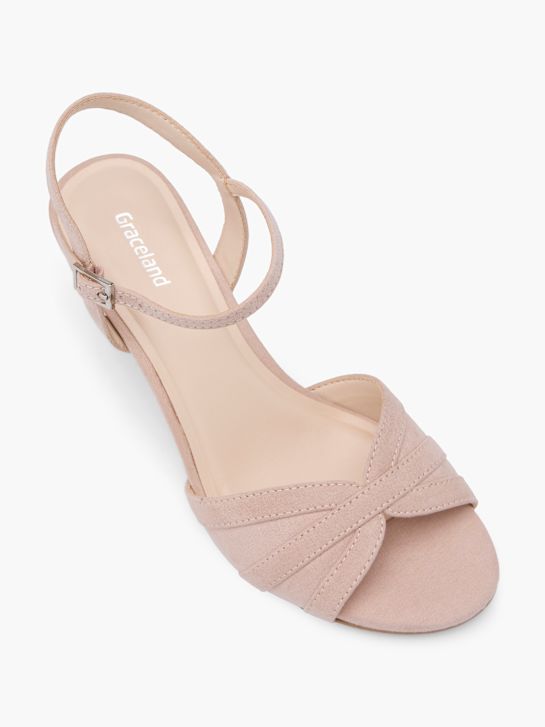 graceland hakken sandal roze deichmann