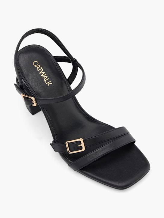 catwalk hakken sandaal zwart deichmann