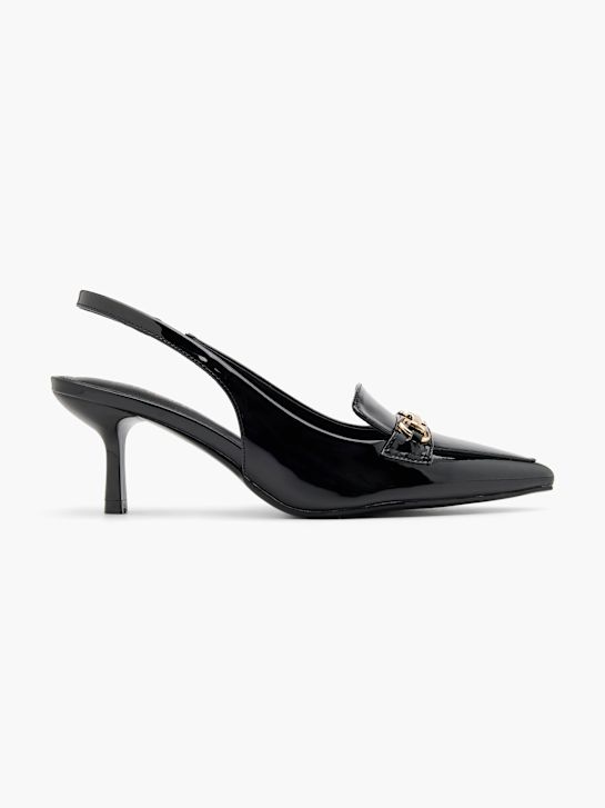 catwalk slingback hak zwart deichmann