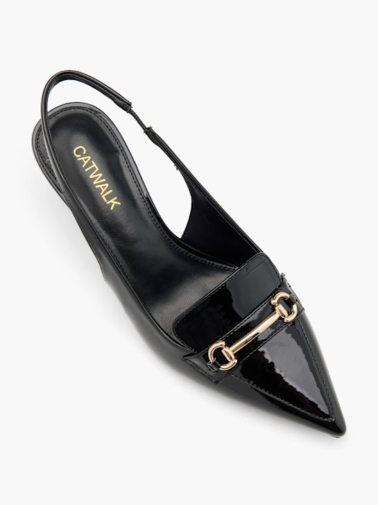 catwalk slingback hak zwart deichmann