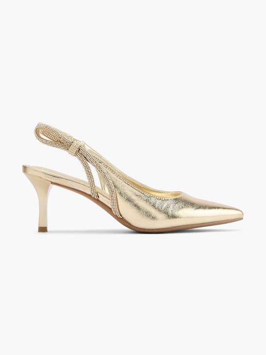 graceland slingback hiel goud deichmann