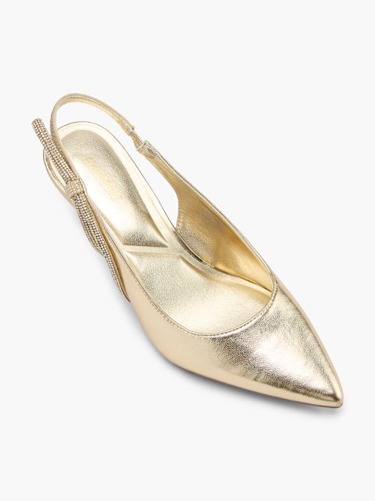 graceland slingback hiel goud deichmann