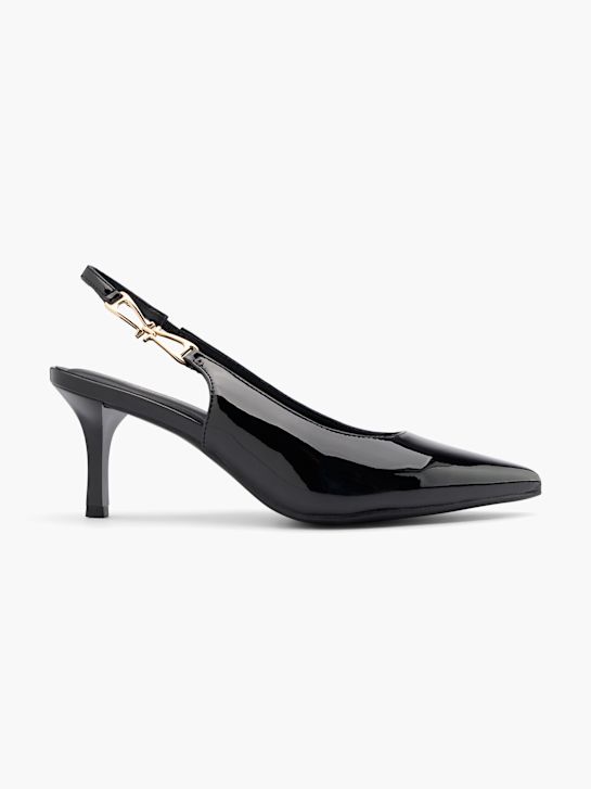 catwalk slingback hak zwart deichmann
