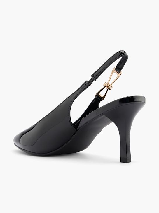 catwalk slingback hak zwart deichmann