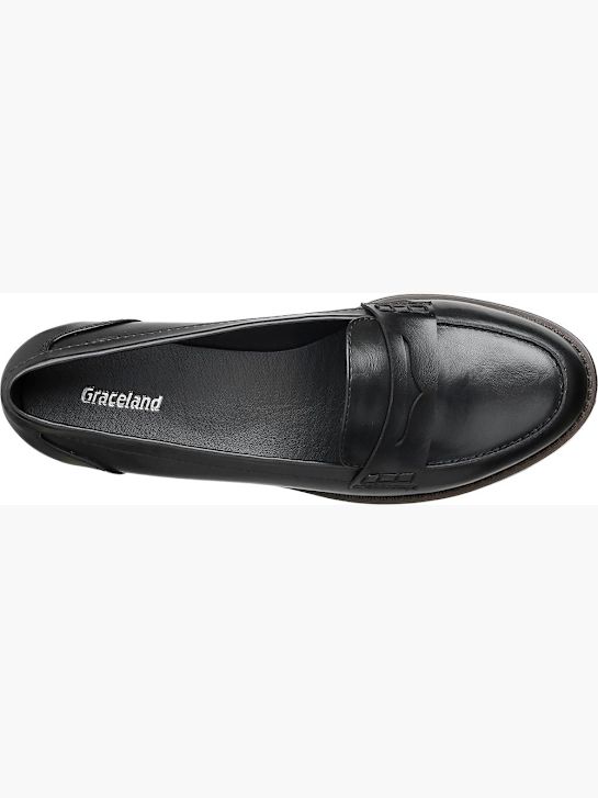 graceland loafer zwart deichmann