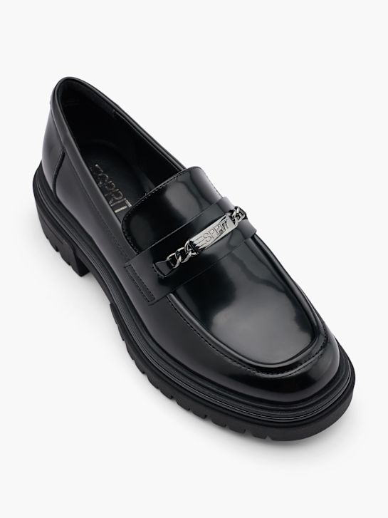 esprit zwarte loafer deichmann