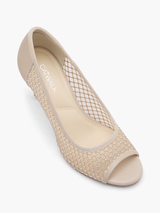 catwalk peep toe hiel naakt deichmann