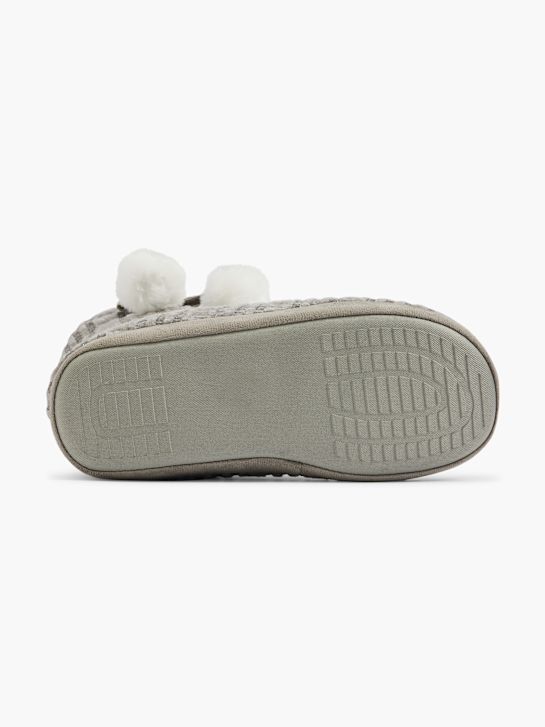 casa mia pantoffel pluche grijs deichmann