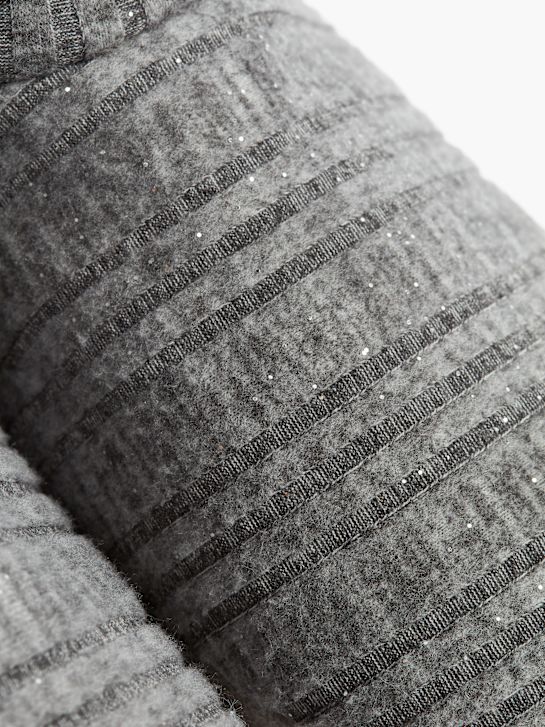 casa mia pantoffel pluche grijs deichmann