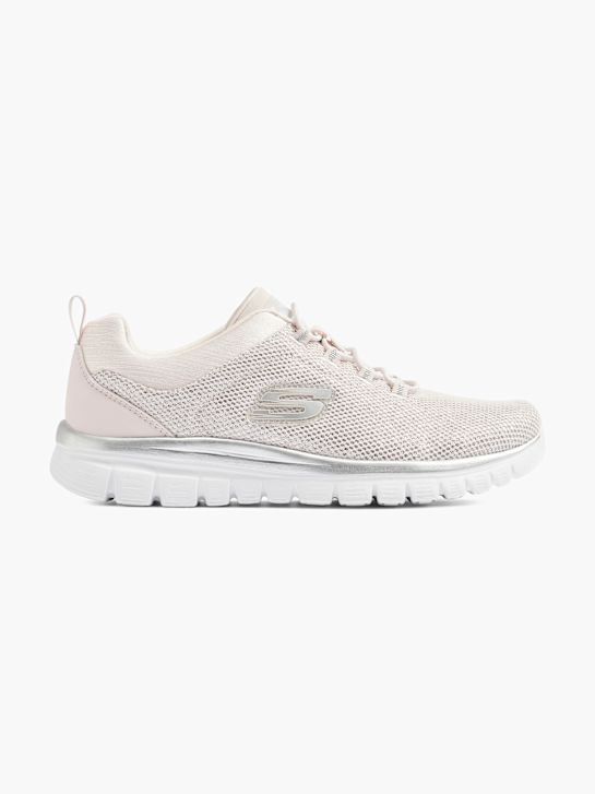 skechers sierlijke 2.0 trainer roze deichmann