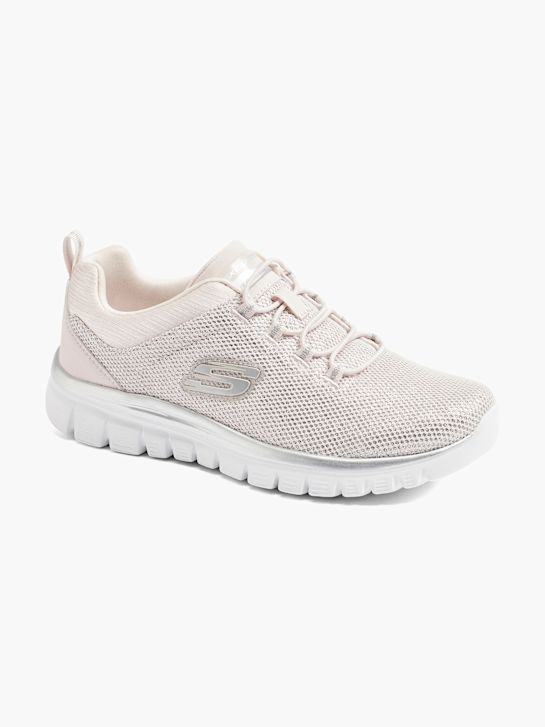 skechers sierlijke 2.0 trainer roze deichmann