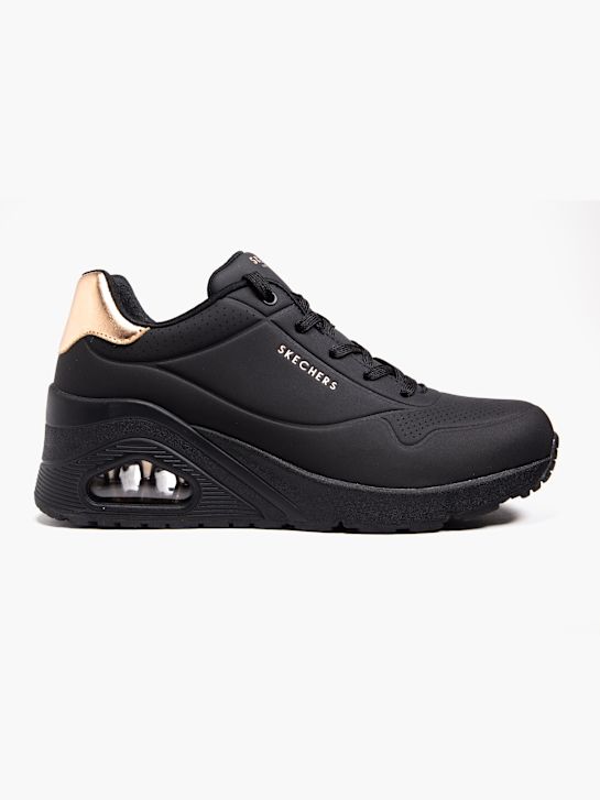 skechers uno wig dikke trainer zwart deichmann