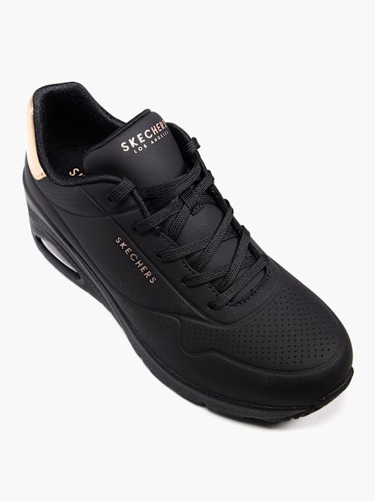 skechers uno wig dikke trainer zwart deichmann
