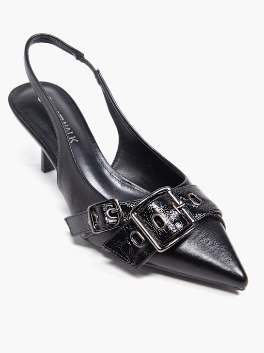 catwalk slingback hak zwart deichmann