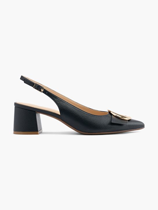 catwalk slingback hak zwart deichmann