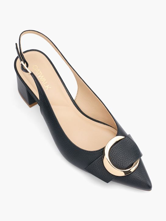 catwalk slingback hak zwart deichmann
